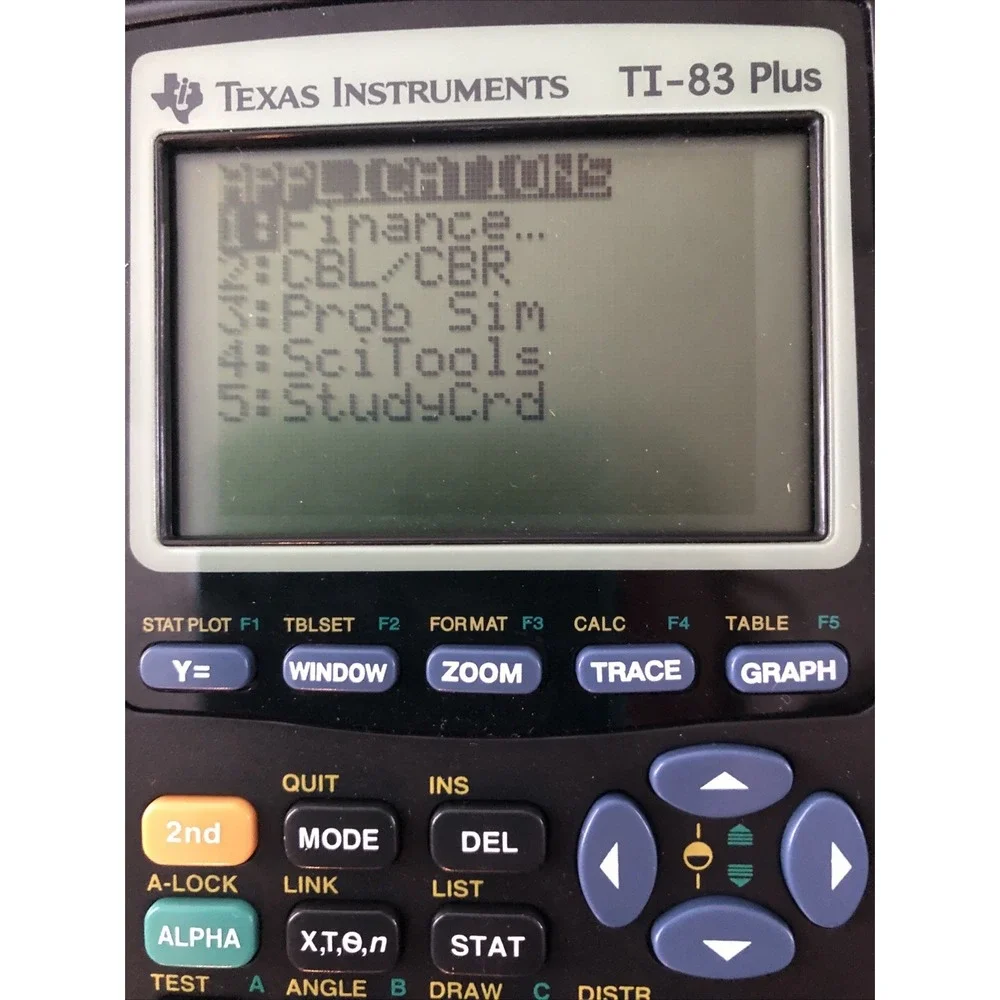 Texas Instruments TI-83 Plus Black/Gray Graphing Calculator with Cover